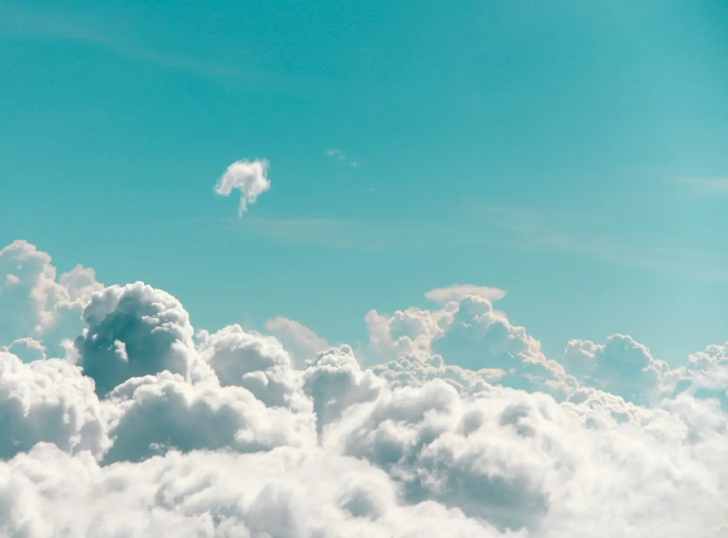 white clouds photography